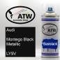 Preview: Audi, Montego Black Metallic, LY9V: 400ml Sprühdose, von ATW Autoteile West.